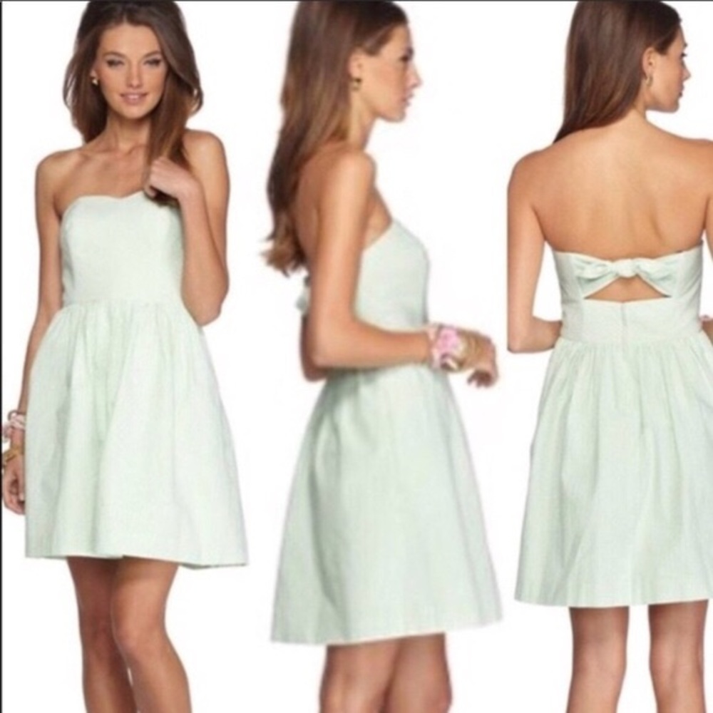 Lilly Pulitzer Green Seer Sucker Dress